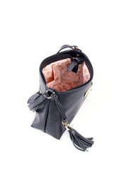 Bolsa Tote em Tressê com Barbicacho - Preta BSI-6204 - PR