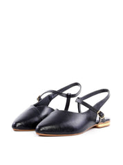 Sapatilha Slingback de Bico Fino - Preta SDI-12133 - PR