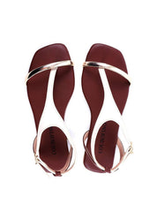 Rasteira Bicolor com Tira Fina - Cacau  SDI-11729 - CA