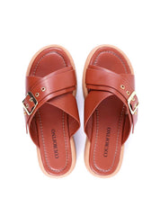 Sandália Flatform com Tiras Cruzadas - Castor SDI-11726 - CS