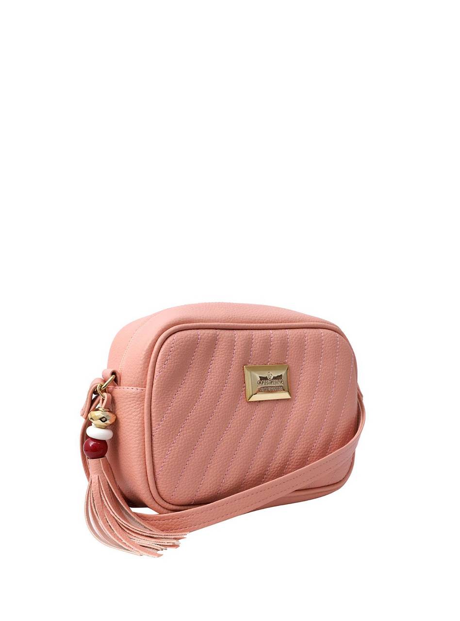 Bolsa Bag Pequena Transversal Zíper Traseiro Nude BSI-5454 - NU