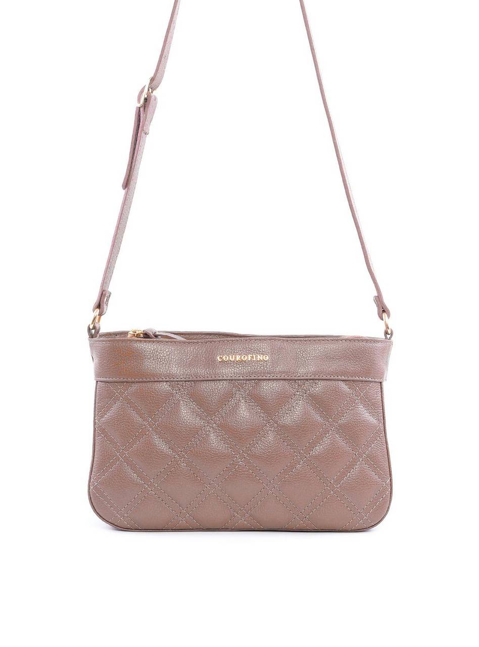 Bolsa Tote com Detalhe de Matelassê Frontal - Nude BSI-6182 - NU
