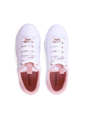 Tênis Feminino Casual Branco e Rosa em Sintético SP- 11850 - RS