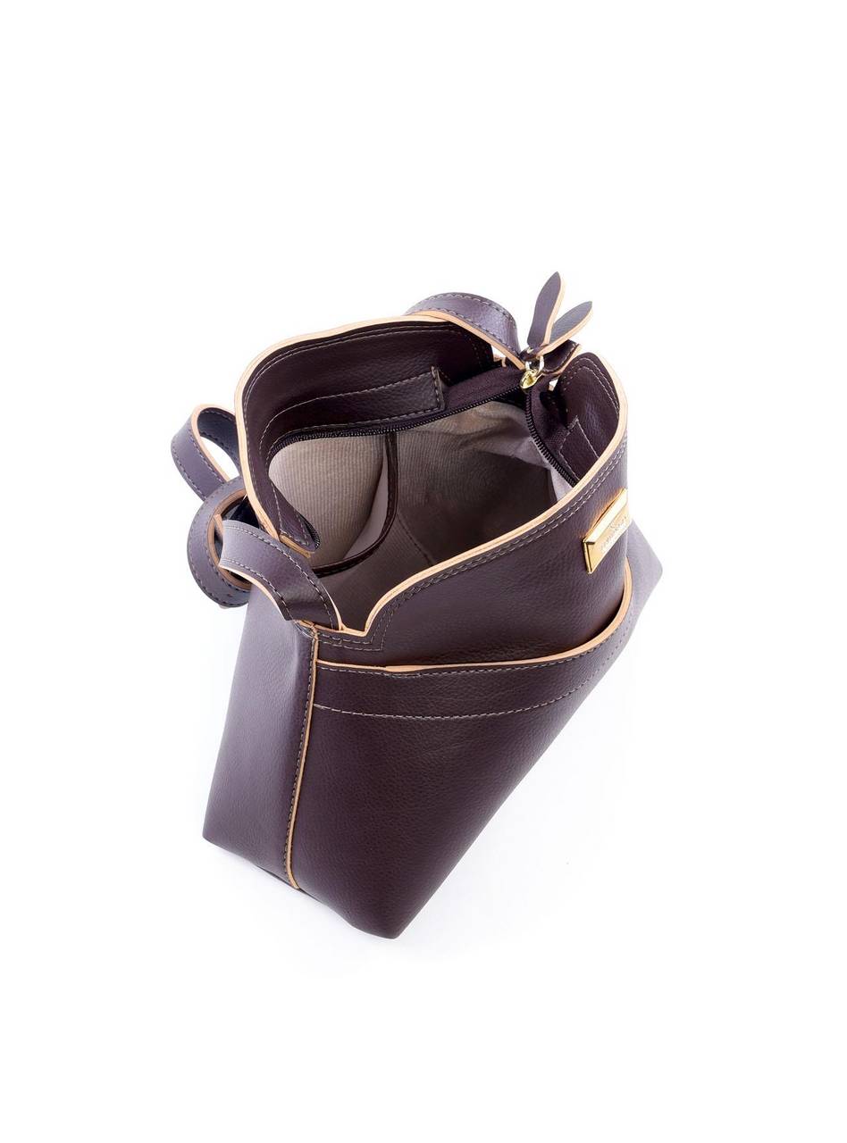 Bolsa Bag Transversal com Bolso Frontal - Cacau BSI-5991 - CA