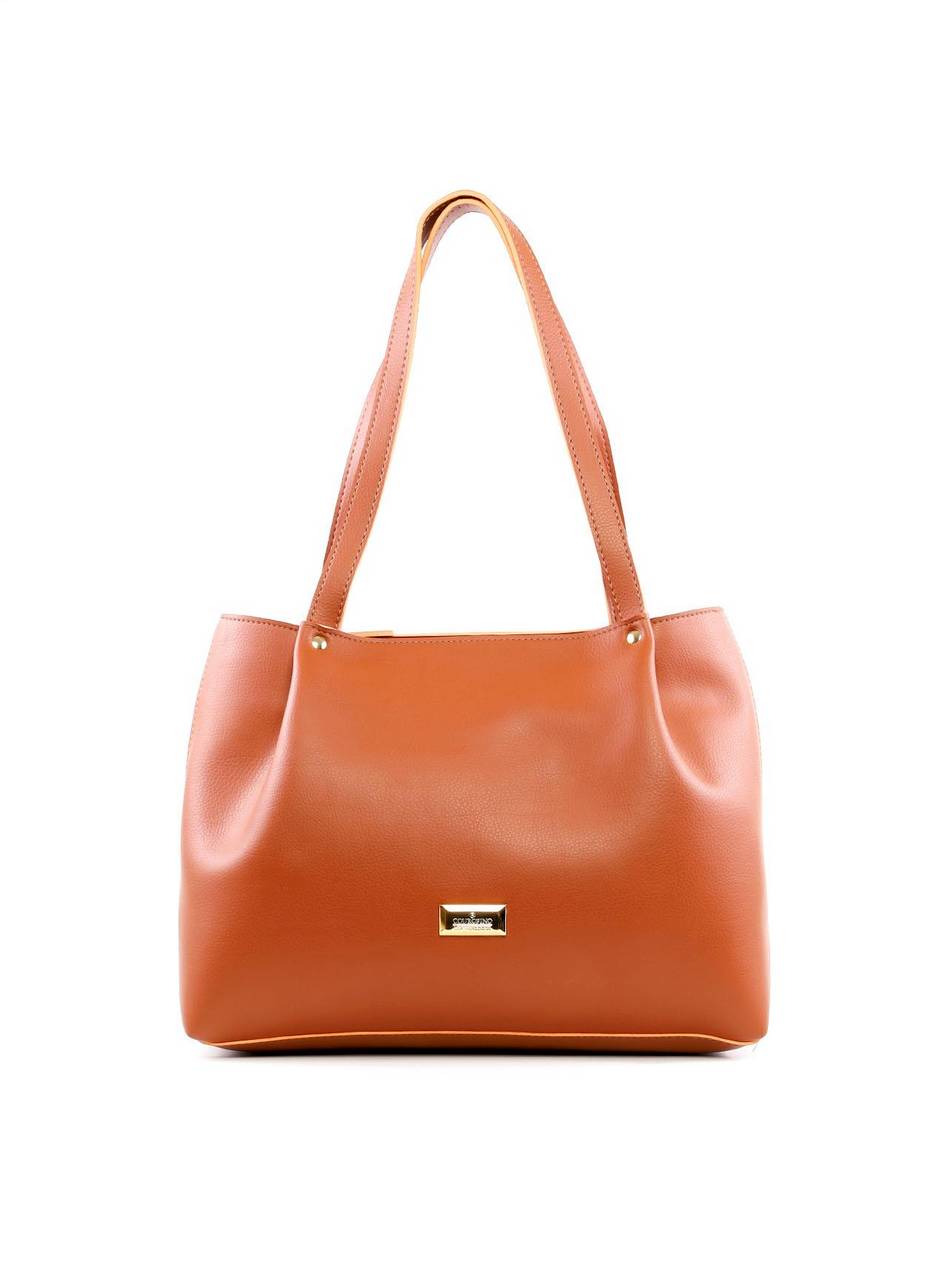 Bolsa Tote com Detalhe Drapeado - Castor BSI-6241 - CS