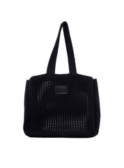 Bolsa de Tricô Quadrada - Preta BS-6327 - PR