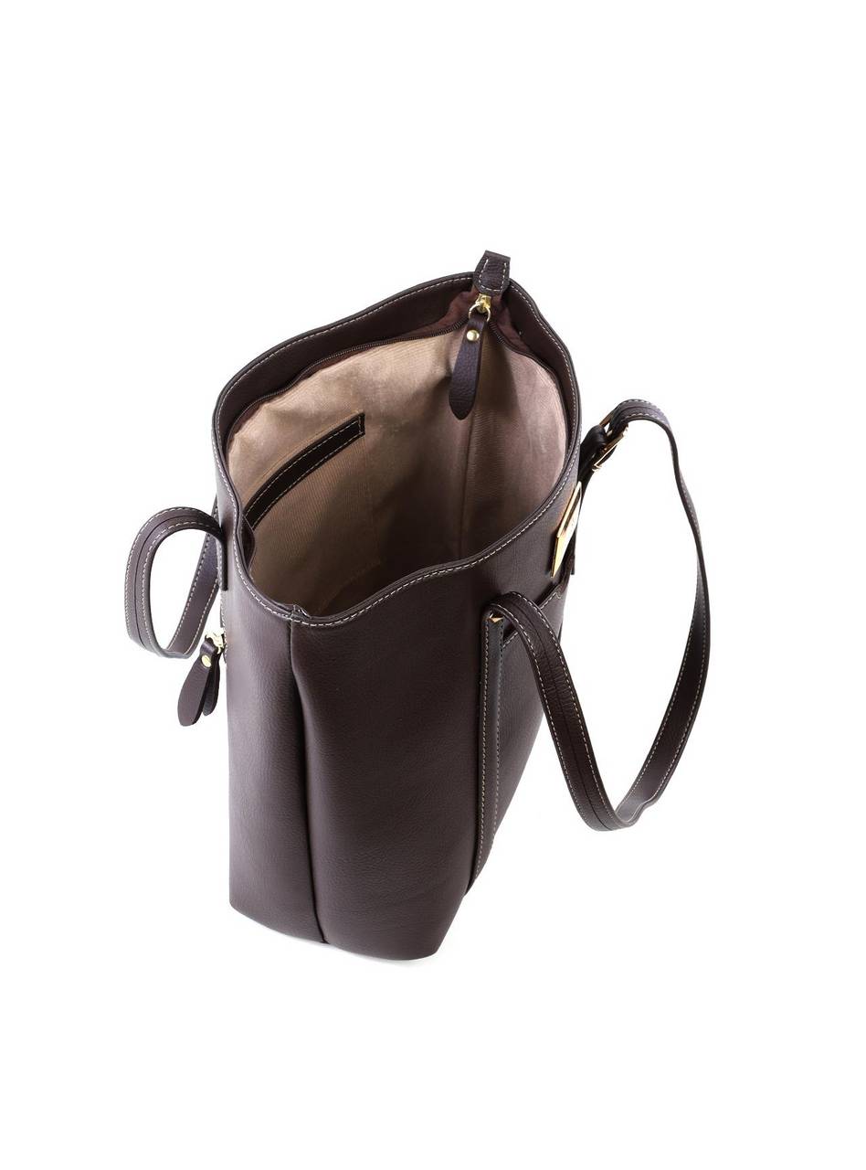 Bolsa Shopper com Costura Aparente - Cacau BSI-6205 - CA