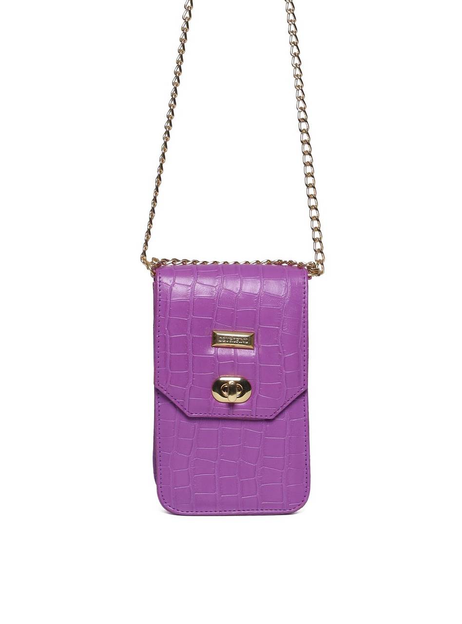 Bolsa Carteiro Transversal Alça Corrente Roxa BSI-5420 - RO
