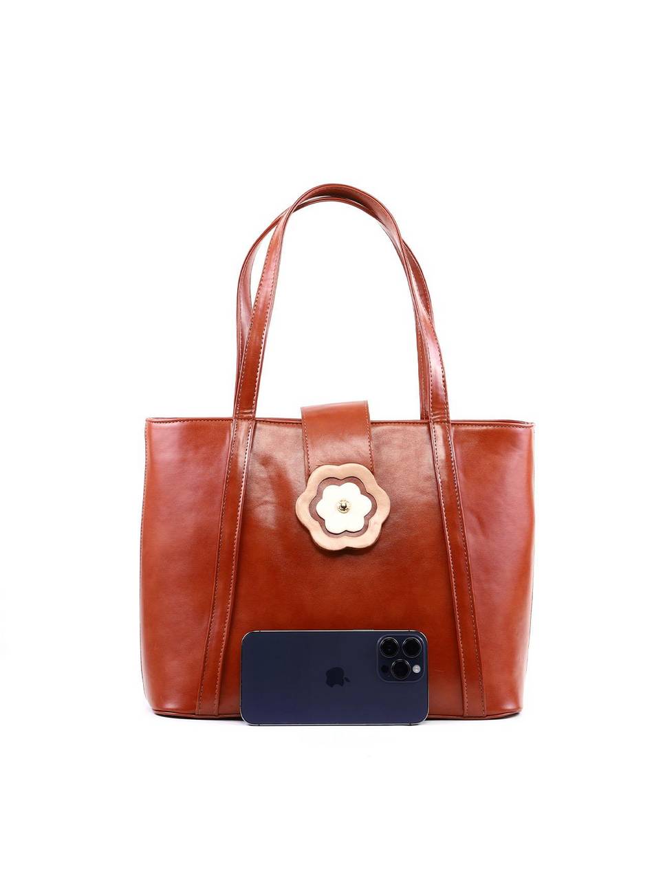 Bolsa Tote com Flor Frontal - Castor BSI-6359 - CS