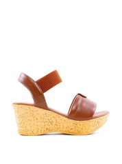 Sandália Plataforma em PU e Elástico - Castor SDI-12190 - CS