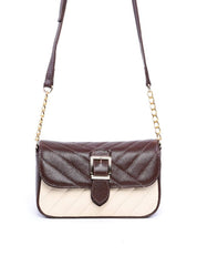 Bolsa Bag Transversal com Tampa e Ligueta Fivela Cacau BSI-6000 - CA
