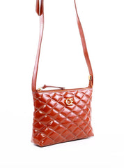 Bolsa Transversal Matelassê Pequena - Castor BSI-6319 - CS