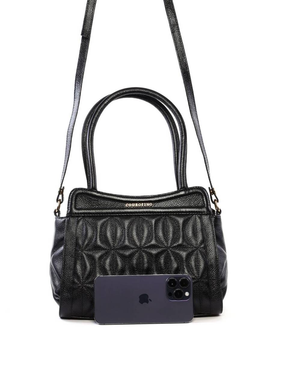Bolsa Tote Média com Costura Matelassê na Frente BSI-6502 - PR