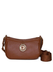Bolsa Hobo Transversal com Bag Charm - Castor BSI-5977 - CS