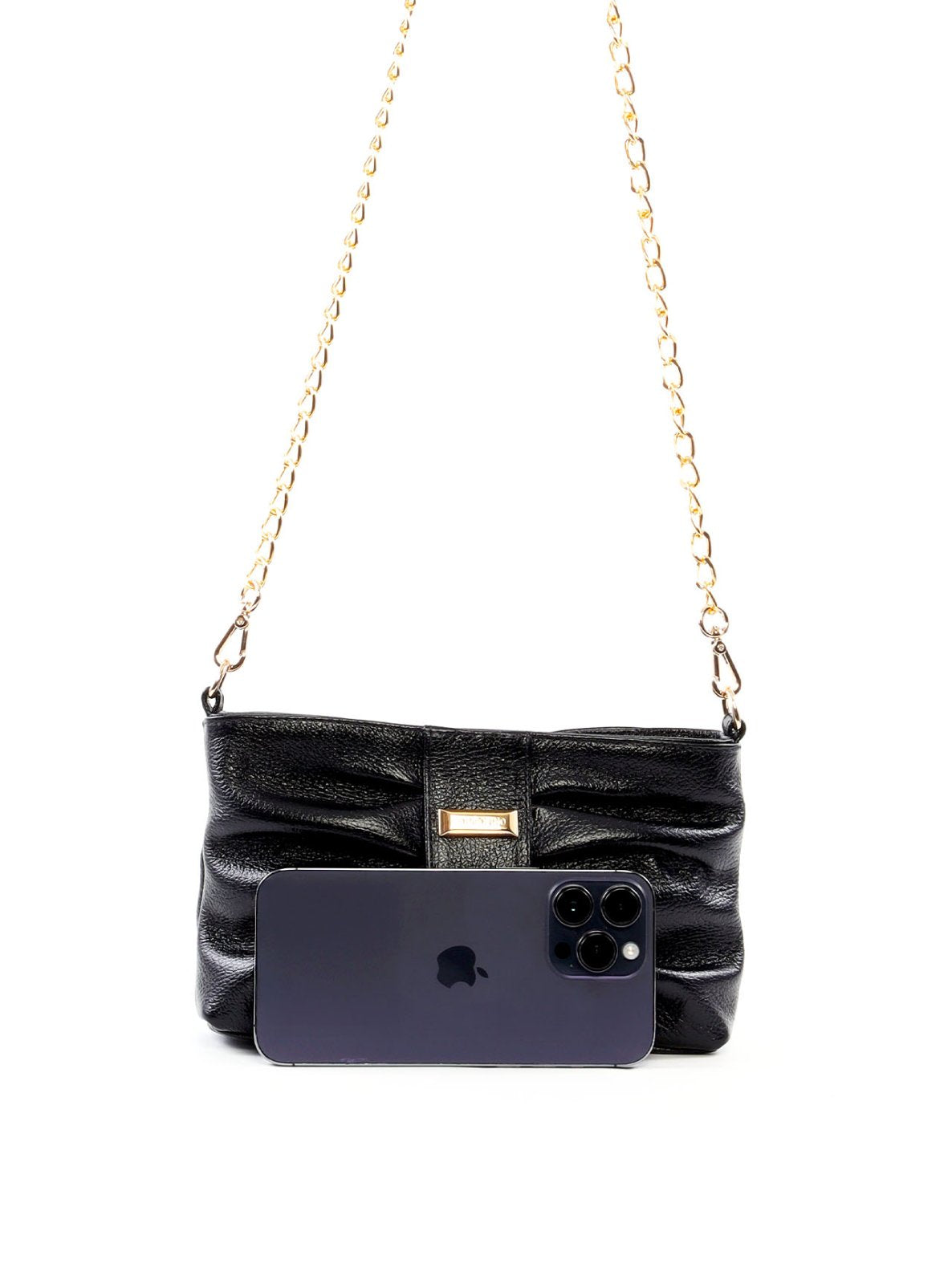 Clutch Drapeada com Alça Corrente BSI-6540 - PR