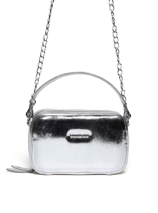 Bolsa Bag Transversal Quadrada - Prata BSI-5999 - PT