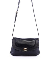 Bolsa Satchel Transversal com Fecho Giratório - Preta BSI-6356 - PR