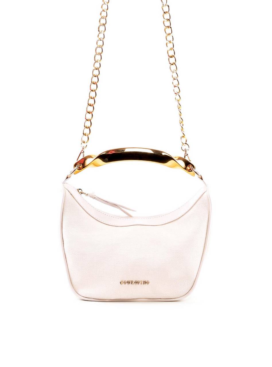 Bolsa Hobo com Alça Geométrica e Corrente - Fenno BSI-6428 - FE