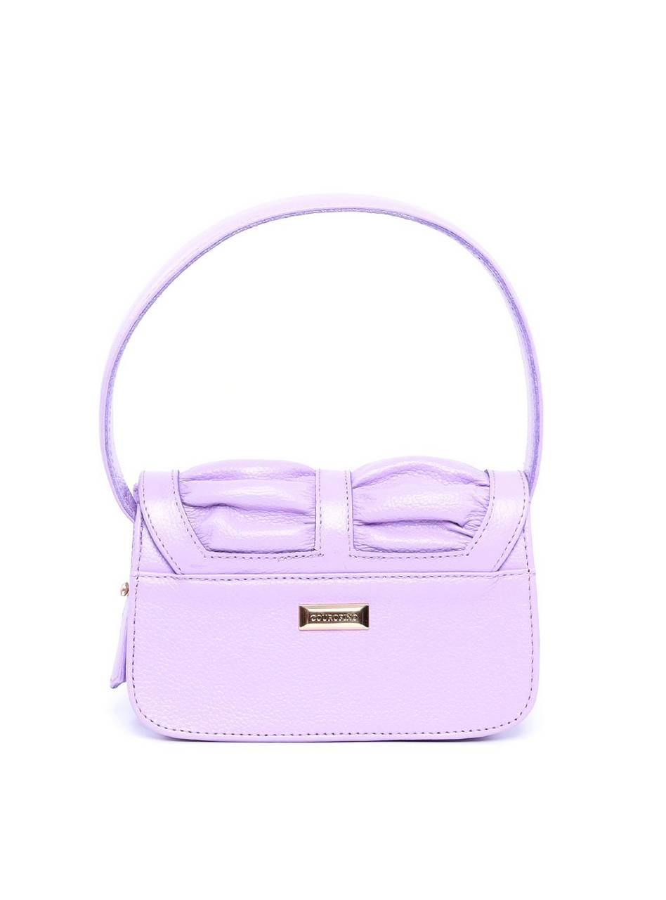 Bolsa Satchel Drapeado com Alça Dupla Removível - Lilás BSI-5933 - LI