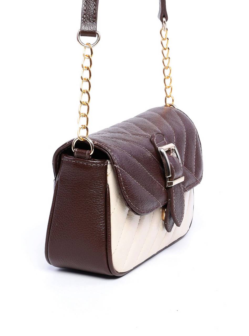 Bolsa Bag Transversal com Tampa e Ligueta Fivela Cacau BSI-6000 - CA