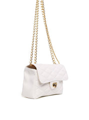 Bolsa Satchel em Metalassê com Corrente - Branca BSI-6253 - BR