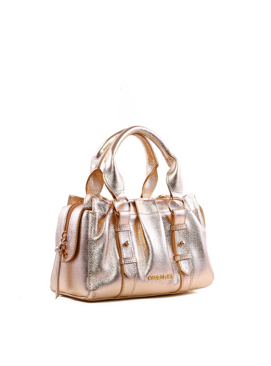 Bolsa Tote Drapeada - Ouro BSI-6391 - AU