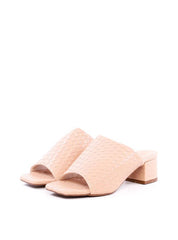 Tamanco Salto Bloco em Tressê - Nude SDI-11949 - NU