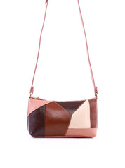 Bolsa Baguete com Retalhos - Nude BSI-6363 - NU