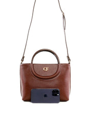 Bolsa Tote Transversal com Alça Redonda - Cacau BSI-6450 - CA