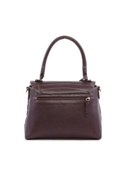Bolsa Satchel em Matelasse com Bag Charm - Cacau BSI-6216 - CA