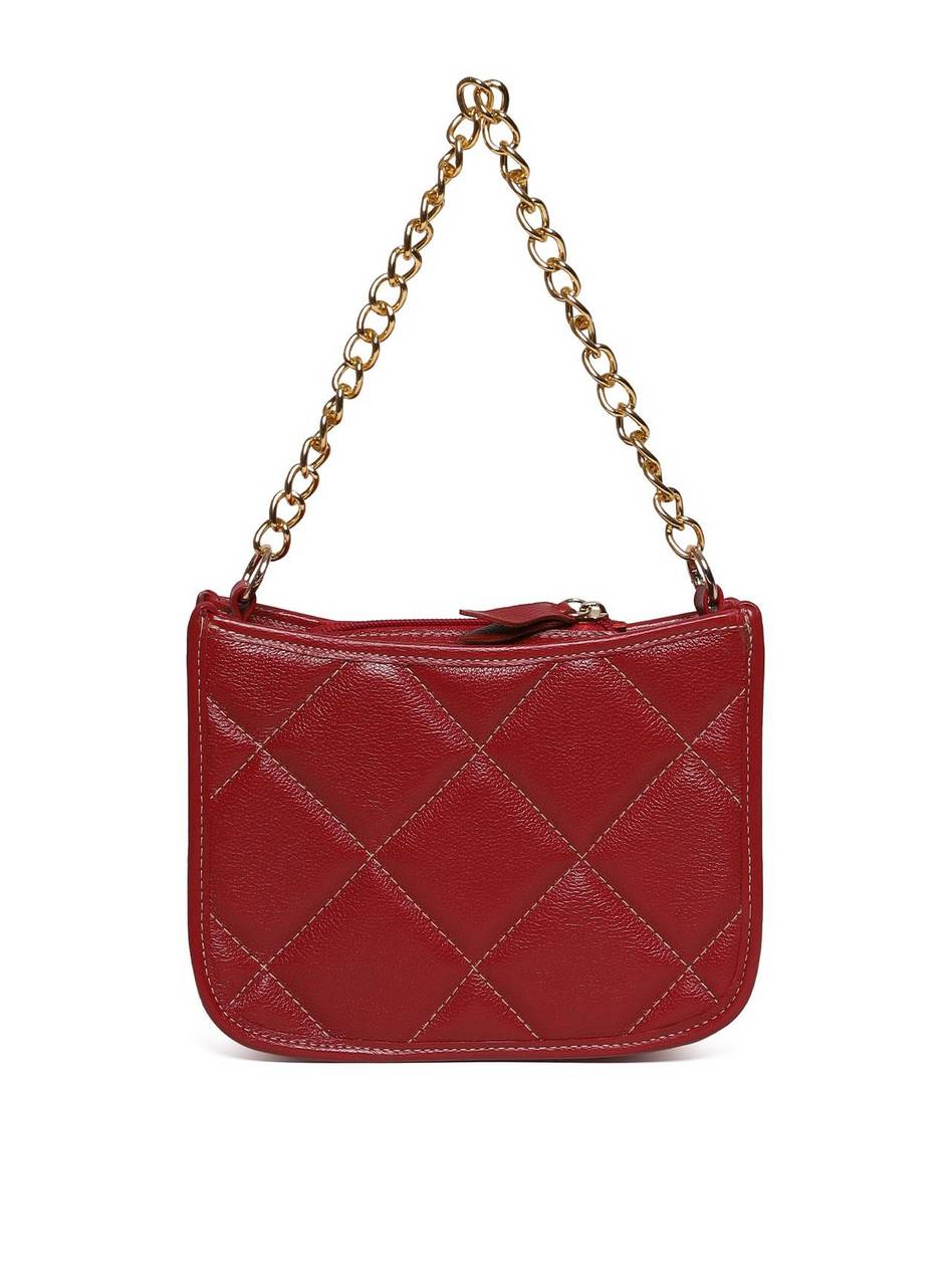 Bolsa Clutch Transversal Matelasse com Corrente - Vermelha BSI-5887 - VE