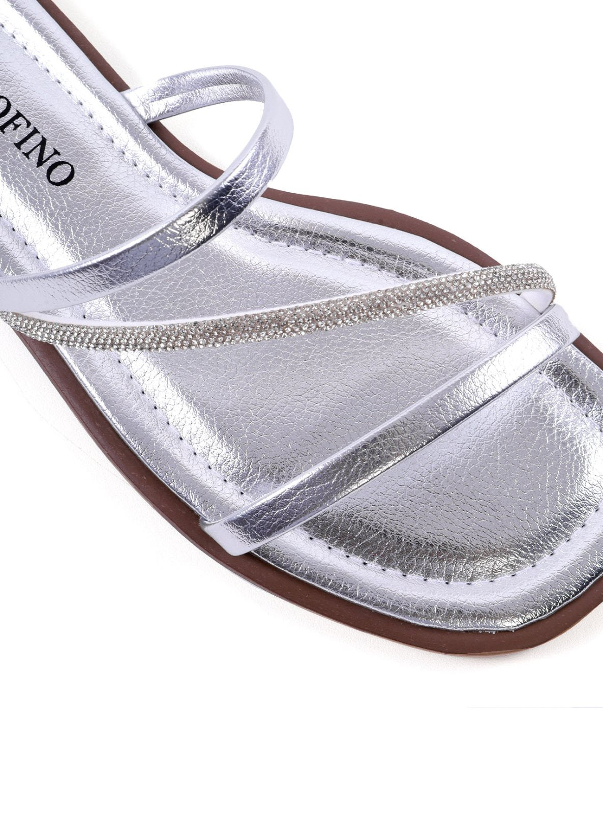 Rasteira Tiras Finas com Strass SDI-12255 - PT
