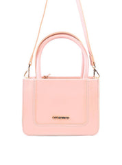 Bolsa Tiracolo Quadrada com Costuras Laterais - Nude BSI-6005 - NU