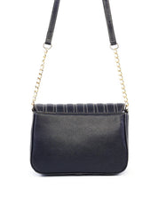 Bolsa Satchel com Costura na Tampa - Preta BSI-6214 - PR