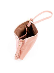 Bolsa Transversal Retangular Detalhe Drapeado - Nude BSI-6281 - NU