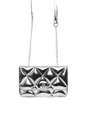 Bolsa Satchel Pequena Transversal com Matelassê BSI-6522 - PT