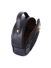 Necessaire Feminina Arredondada Detalhe Tela Frontal - Preta NSI-168 - PR
