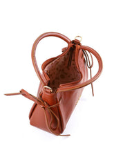 Bolsa Tote Média Enfeite Laços Laterais Alça Dupla - Castor BSI-6374 - CS