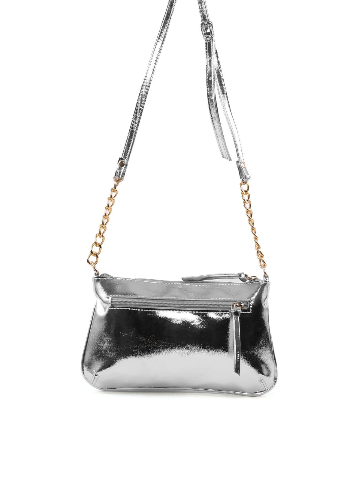 Bolsa Transversal Pequena com Bolso Frontal BSI-6519 - PT