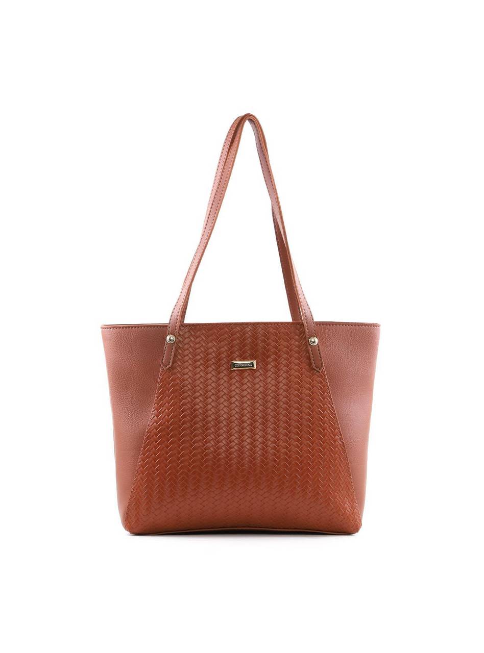 Bolsa Shopper com Detalhe de Tressê - Castor BSI-6407 - CS