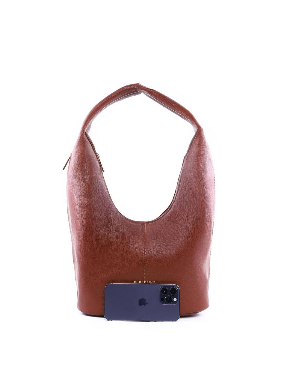 Bolsa Hobo Grande com Bolso Lateral - Castor BSI-6401 - CS