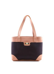 Bolsa Tote Costuras Laterais Bicolor - Cacau BSI-6102 - CA
