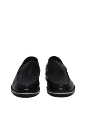 Sapato Casual Mocassim Couro - Preta SP-11628 - PR