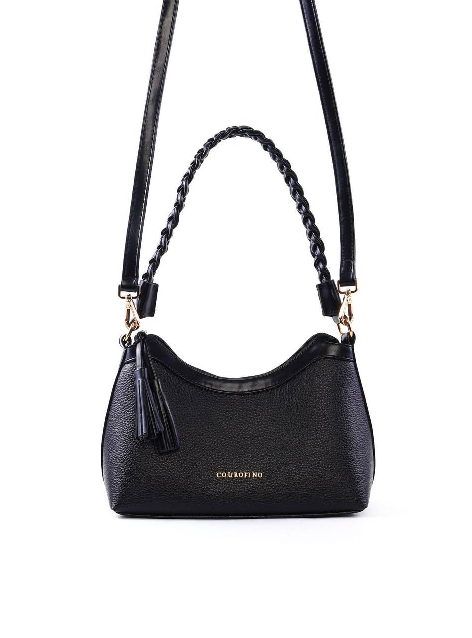 Bolsa Baguette Alça Trançada - Preta BSI-6402 - PR