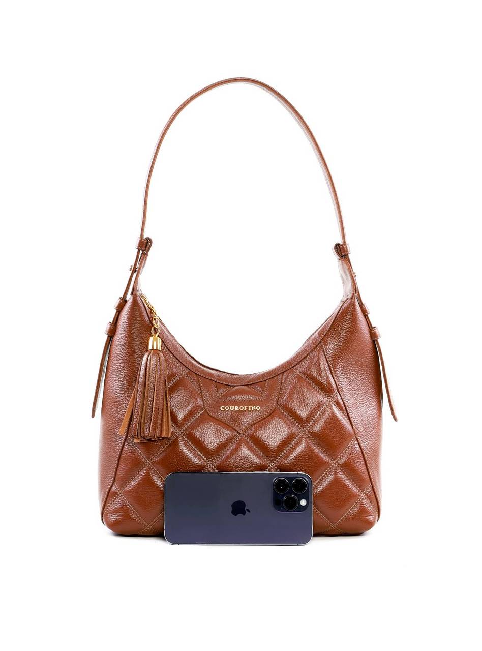 Bolsa Hobo Grande com Detalhe Matelassê e Barbicacho BSI-6486 - CS