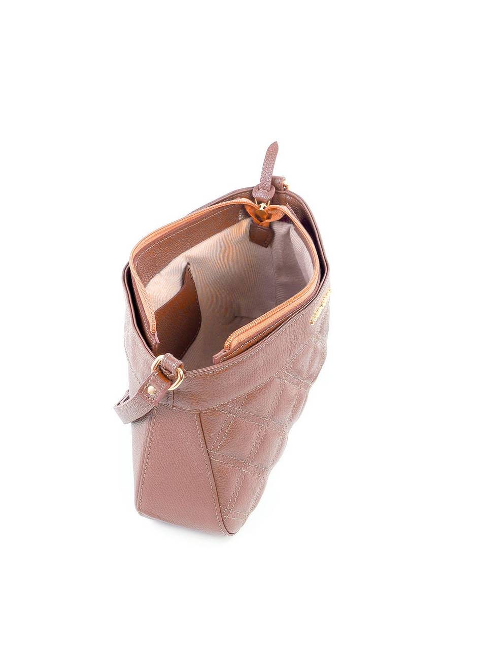 Bolsa Tote com Detalhe de Matelassê Frontal - Nude BSI-6182 - NU