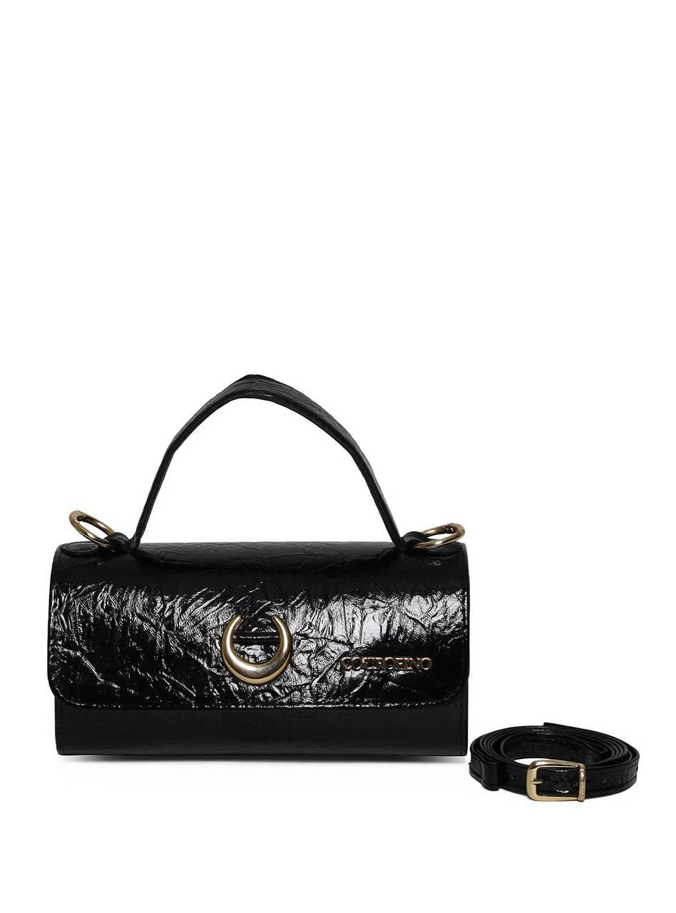 Bolsa Baú Média Tiracolo Removível - Preta BSI-5963 - PR