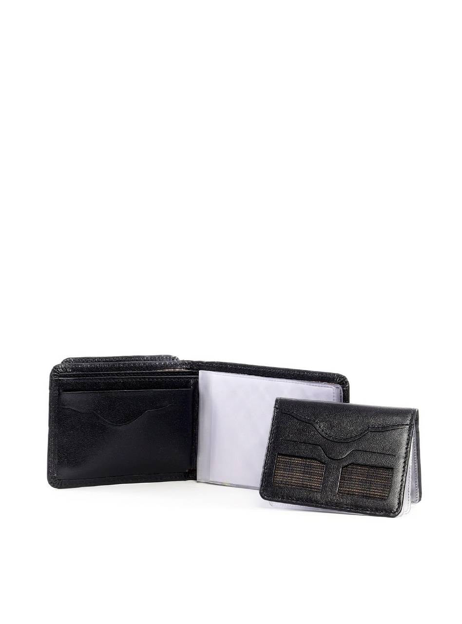 Carteira Masculina Couro Porta Cartão - Preta CAI-291 - PR
