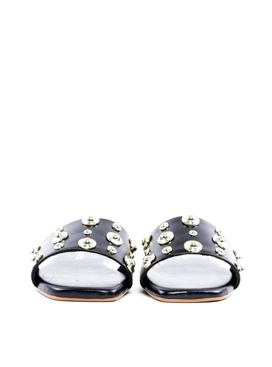 Rasteira Slide com Rebites - Preta SDI-11896 - PR