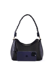 Bolsa Baguette Alça Trançada - Preta BSI-6402 - PR